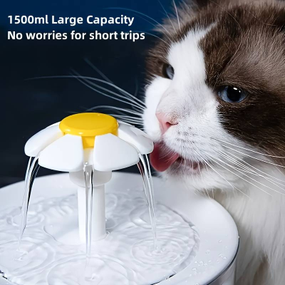 Fonte de agua gatos cão bebedouro com filtro alimentador USB