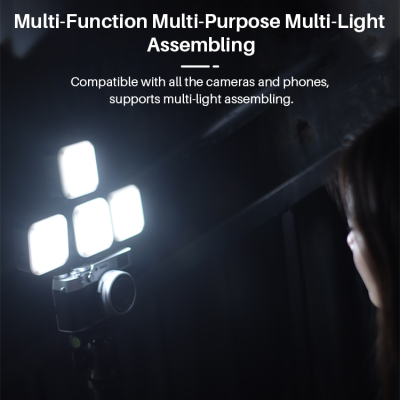 ULANZI VL49 6w LED Camara vídeo bateria 2000mah 5500k iluminação fotográfica