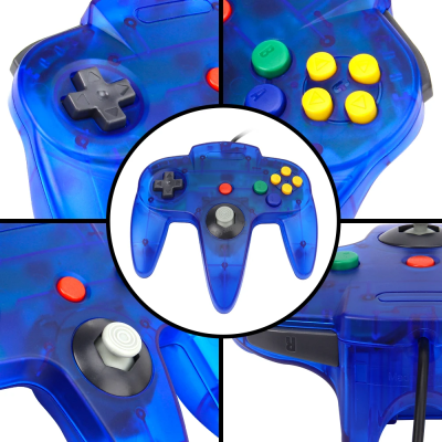 Comando Nintendo 64 Gamepad Clássico Retro Consola N64 Joystick