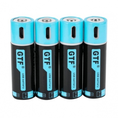 Bateria Pilha AA / AAA recarregavel USB 1.5V 2250mwh