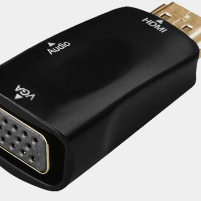 Adaptador conversor HDMI para VGA NOVO com Audio