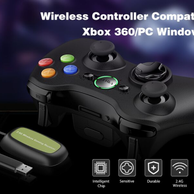 Comando XBOX 360 Windows sem fios Consola Joystick NOVO