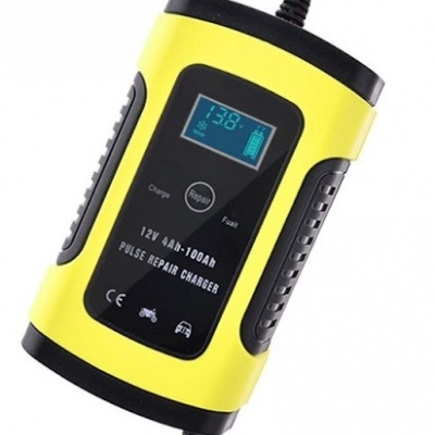 Carregador bateria 12V 6A Carro autocaravana moto LCD