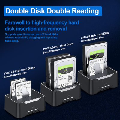 Dock HDD para clonar discos rígidos SATA 2.5" 3.5" USB