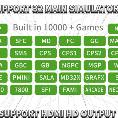 Consola retro 3D 4K HDMI com 10000 jogos incluidos wireless PS1 PSP GAMEBOY ATARI