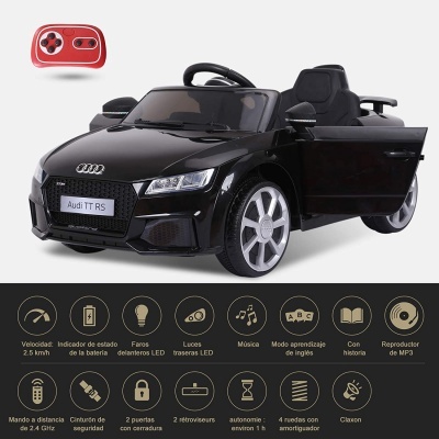 Carro eletrico Audi TT com certificado para crianças brinquedo