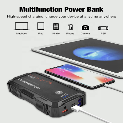 Booster carregamento emergencia bateria 12v carro mota carrinha caravana 2000A