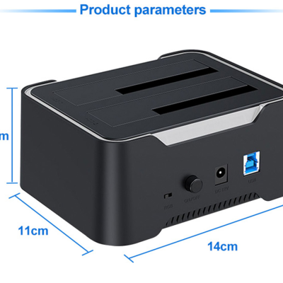 Dock HDD para clonar discos rígidos SATA 2.5" 3.5" USB