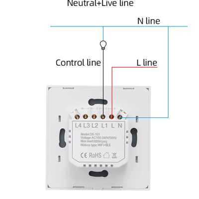 Tomada Inteligente WiFi com Botão Touch Controle por Voz, App e Automação Alexa Google Home Tuya Smart Life