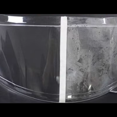 Pelicula anti embaciamento e anti gotas chuva para capacete mota