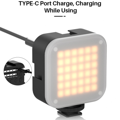 ULANZI VL49 6w LED Camara vídeo bateria 2000mah 5500k iluminação fotográfica