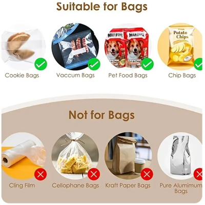 Selador termico sacos plastico comida armazenamento