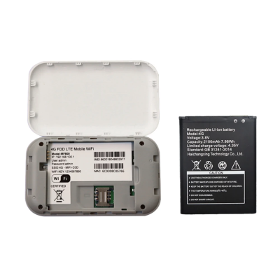 Router de Bolso 4G WiFi Portátil Slot Cartão SIM Hotspot Móvel até 150Mbps Até 10 Dispositivos