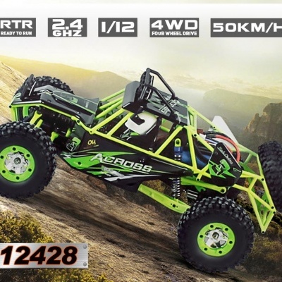 Carro telecomandado grande Radiomodelismo SUPER RAPIDO 50KM/h Wltoys TT 4X4 LED