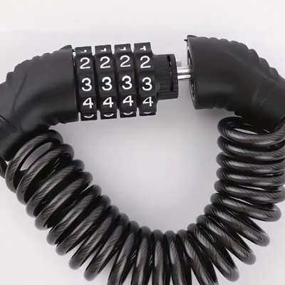 Cadeado para Mota Bicicleta e Motocicleta com Combinação de Senha Anti-Roubo, Alta Segurança para Mountain Bike, Capacetes e Itens Valiosos