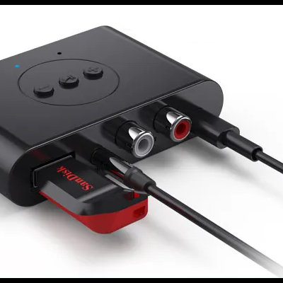 Adaptador amplificador bluetooth para jack rca USB NOVO