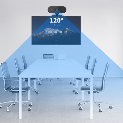 Webcam HD 1080P USB com Microfone Integrado e Rotação Manual 360° Videochamadas Aulas Online Conferências