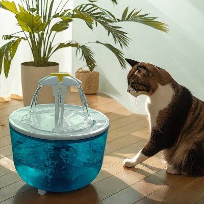 Fonte de agua gatos cão bebedouro com filtro alimentador USB