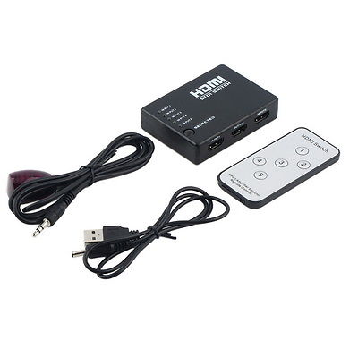 HDMI Hub Switch Splitter 5 portas comando