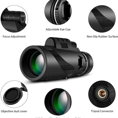 Telescopio portatil monoculo binoculos telescopico longa distancia