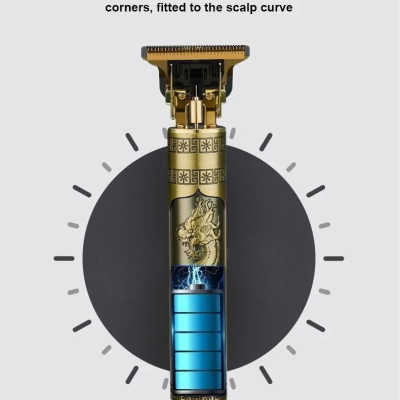 Maquina cortar cabelo USB aparar aparador barba pelos Vintage Retro