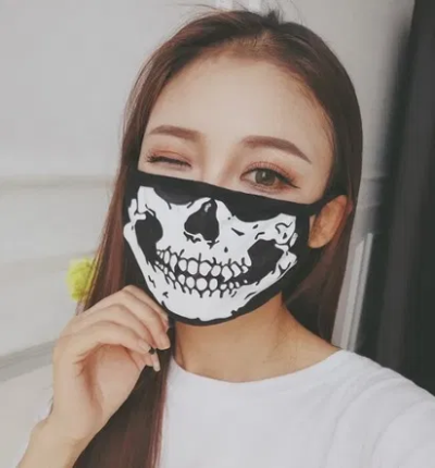 Máscara pano Caveira anti-poeira Motocross Ski Desporto Passeio