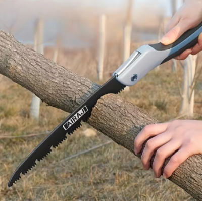Serrote Dobrável Serra Lâmina Afiada e Resistente para Podas, Camping, Jardinagem e Uso Profissional