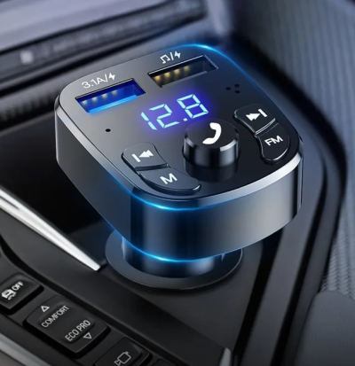 Transmissor FM leitor USB Bluetooth carregador USB Mãos Livres isqueiro carro NOVO