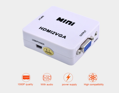 Conversor HDMI para VGA com som 1080p