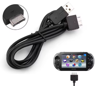 Cabo Carregador PS Vita e Transferência de Dados USB para PlayStation PS Vita 1000