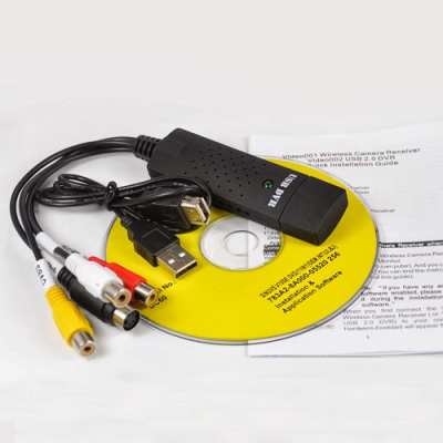 Adaptador USB tipo Easycap para captura de video audio camara VHS PS2
