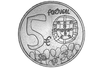 Moeda comemorativa 5€ 5 EUROS O Conhecimento 2024 Desenhar a moeda NOVO