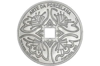 Moeda 5€ 5 Euros Arte da Porcelana Portugal e o Oriente André Carrilho