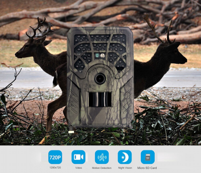 Camara vigilância à prova de agua LED nocturno sensor movimentos caça casa vigilância camuflada