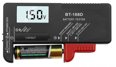 Medidor Teste carga baterias pilhas Digital Universal