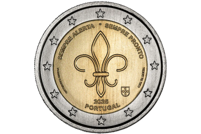 Moeda comemorativa 2€ 2 euros Sempre alerta. Sempre pronto 2025 escuteiros escoteiros NOVA