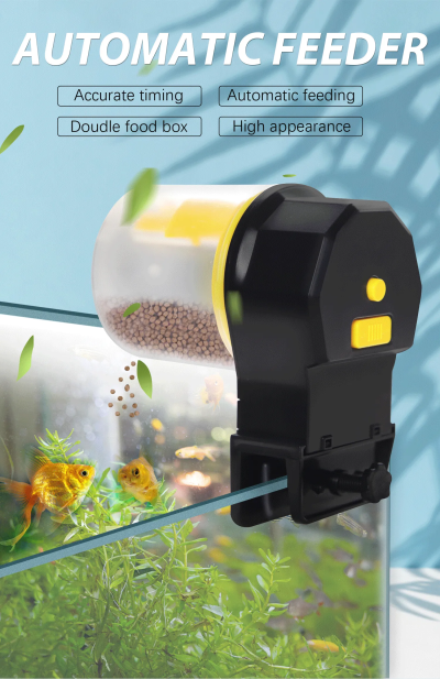 Alimentador automático aquário peixes tartarugas eletrónico 2 TANQUES