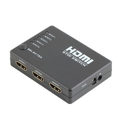 HDMI Hub Switch Splitter 5 portas comando