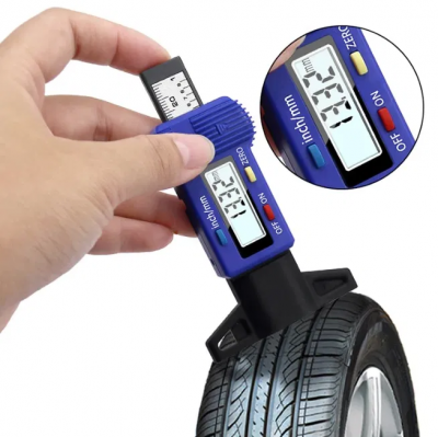 Medidor digital de rasto piso de pneu automovel Auto Carro Mota