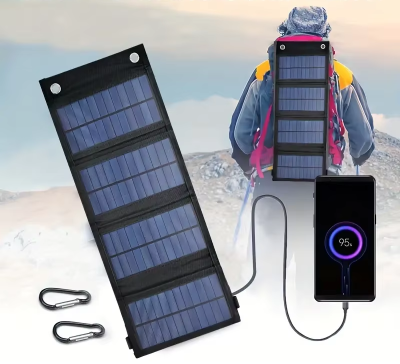 Painel solar 18w carregador solar portatil USB Dobrável em 4 viagem caminhada campismo