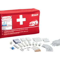 Kit primeiros socorros completo com 44 peças