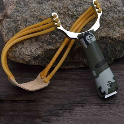 Fisga borracha caça brinquedo profissional elastico triplo