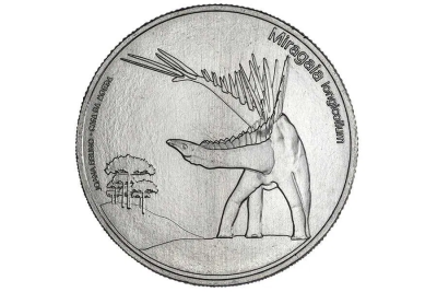 Moeda comemorativa 5€ Miragaia Longicollum 2023 5 Euros Dinossauros