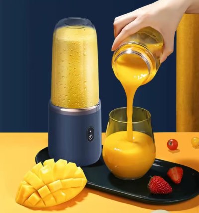 Liquidificadora Portátil USB com Bateria Recarregável Mini Blender para Smoothies Batidos e Sumo