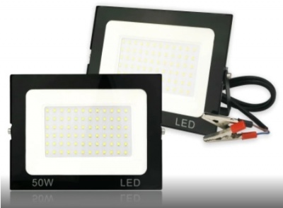 Holofote Projetor LED 50w 12V Iluminação Bateria NOVO