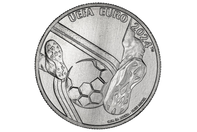 Moeda comemorativa 5€ 5 Euros UEFA Euro 2024 Hugo Maciel NOVA