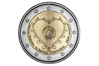 Moeda comemorativa 2€ 2 euros Equipa Olímpica Portugal 2024 NOVA