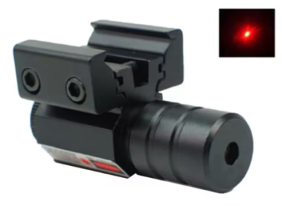 Mira Laser Vermelha Tática para Pistolas Rifles e Airsoft Ajustável Compacta e de Alta Precisão