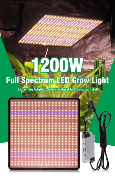 Candeeiro LED Luz LED FULL SPECTRUM para cultivo de interior de plantas crescimento e floração 220V NOVO