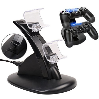 Carregador base dock comandos playstation PS4 LED